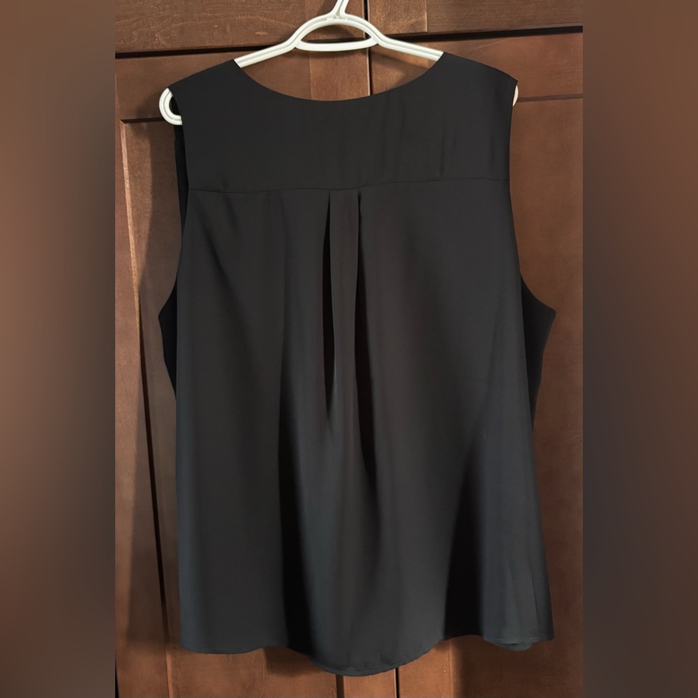 Black Ruffle Front Blouse - Picture 2 of 3